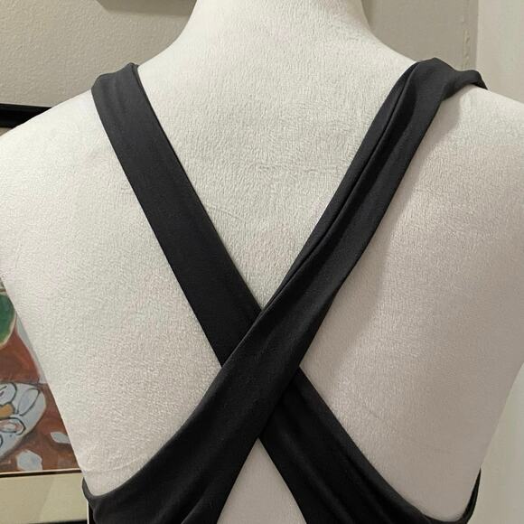 New With Tags  SO  Brushed Micro Crossback Plunge Plus Size XXL Charcoal Grey - Picture 5 of 9